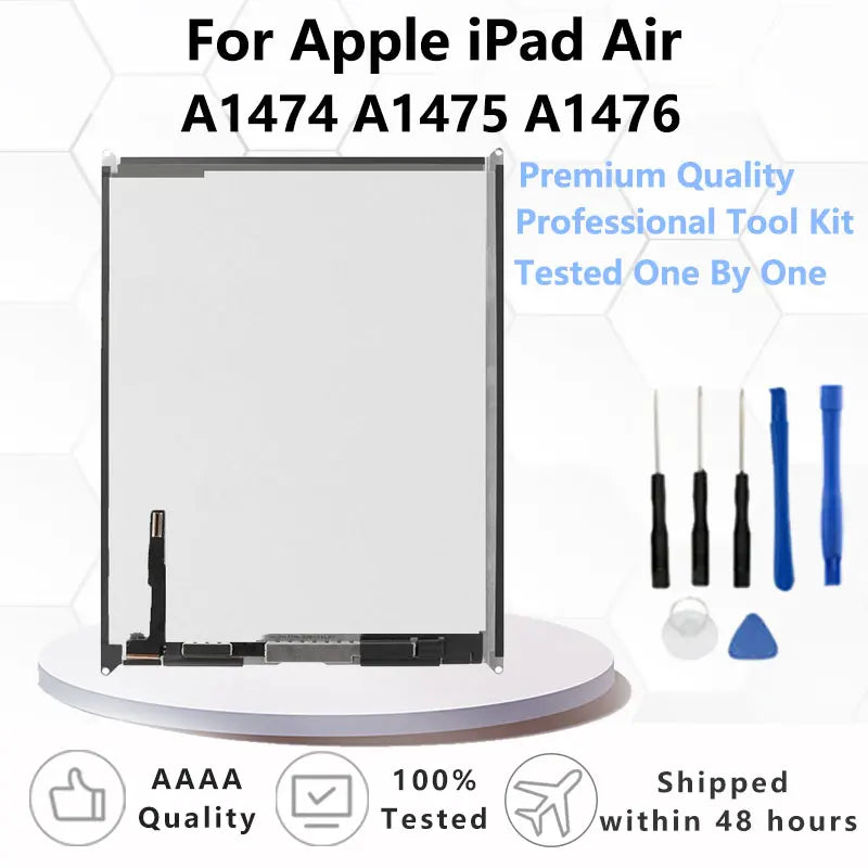 Lcd Screen Digitizer For Apple iPad Air A1474 A1475 A1476 LCD Display Touch Screen Digitizer Panel Assembly Replacement  iPad repair parts