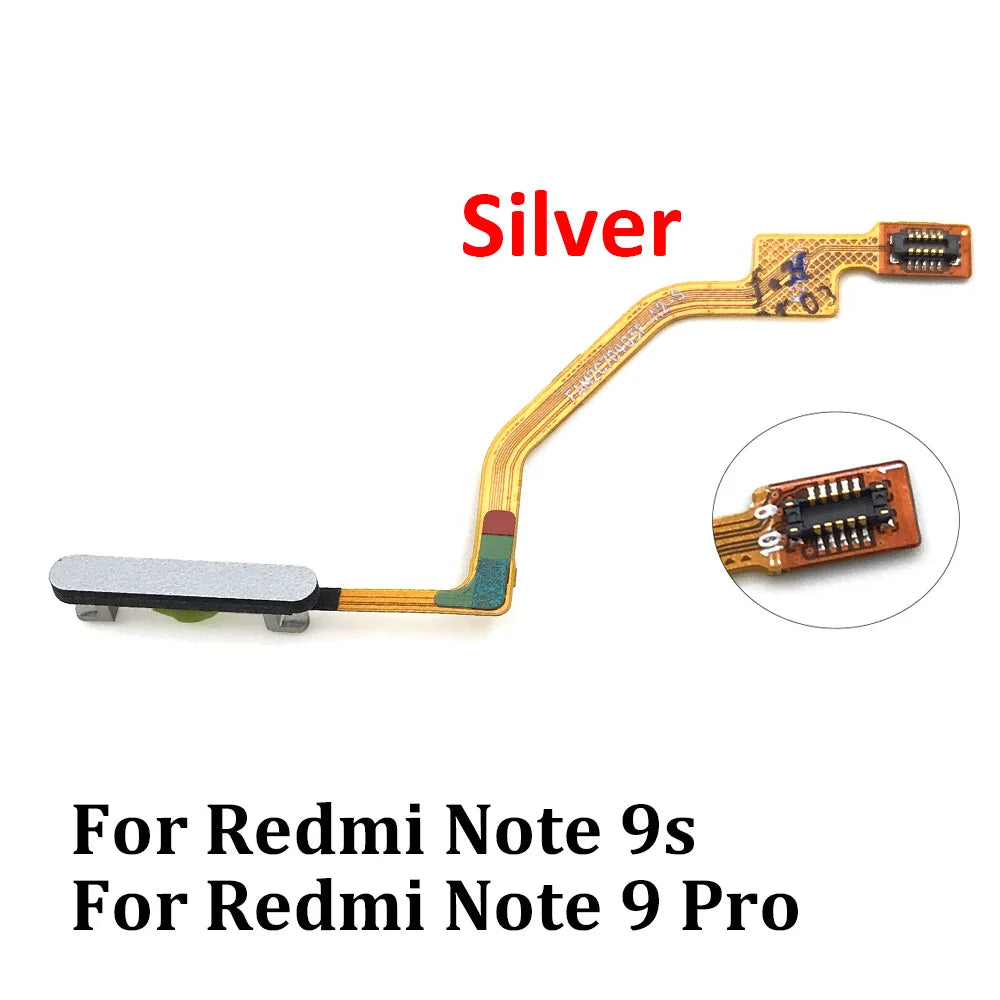 Fingerprint For Xiaomi Redmi Note 9 10 Pro 9s Poco X3 Pro M3 Home Button Fingerprint Menu Return Key Sensor Flex Cable Xiaomi  Xiao mi phone repair parts