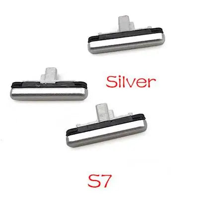 50Pcs/Lot, SIde Volume Button + Power ON / OFF Buttton Key Set For Samsung S7 Edge J5 J7 2016 Metal J510 J710 / J5 J7 2018 Pro J Samsung phone repair parts