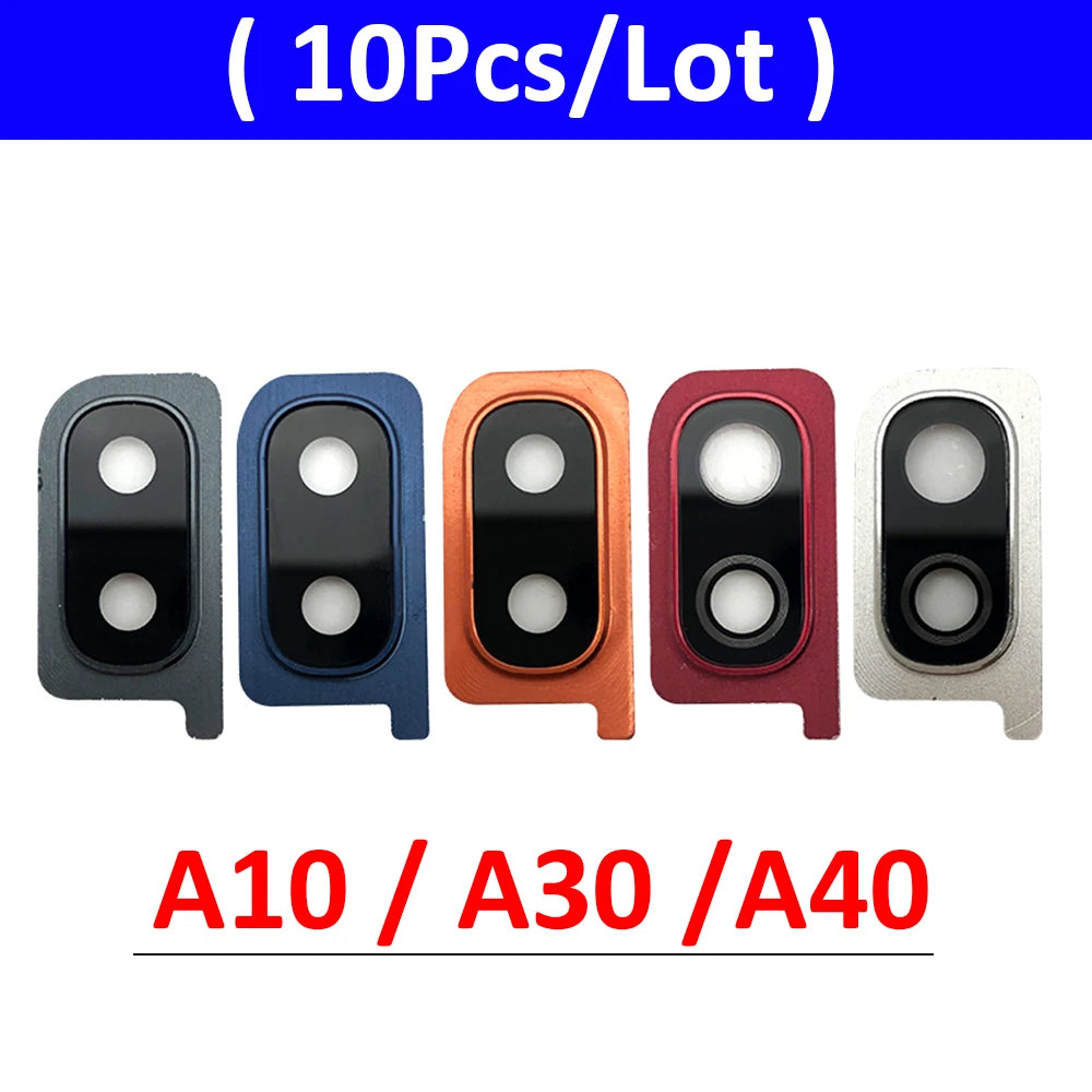 New Housing Back Rear Camera Glass Lens With Cover Frame Holder For Samsung A10 A20 A30 A40 A50 A70 A105F A205F A305F A505F A705 Samsung phone repair parts