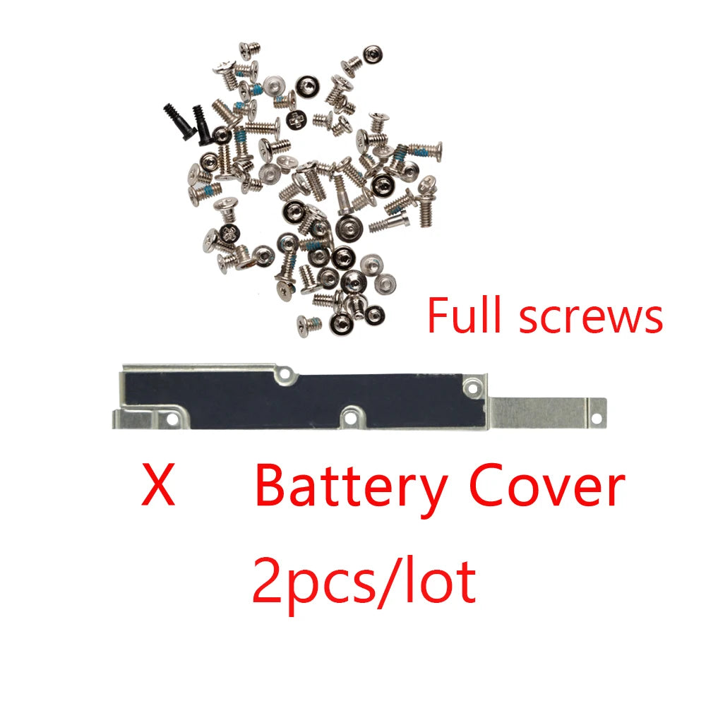 3pcs  LCD Cover Plate + Full Screw For iPhone 7 6 8 6S Plus 5 5S XS max Front Camera Lcd Touch Screen Metal Holder Bracket iPhone phone repair parts