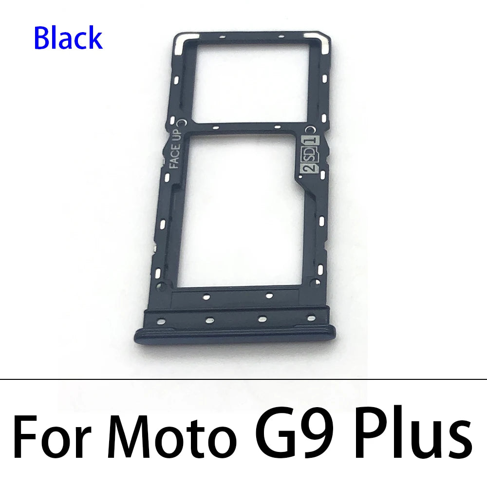 New SiM Tray For Motorola Moto G7 G8 G9 Play Plus Power Lite SIM Card Slot SD Card Tray Holder Adapter Motorola phone repair parts