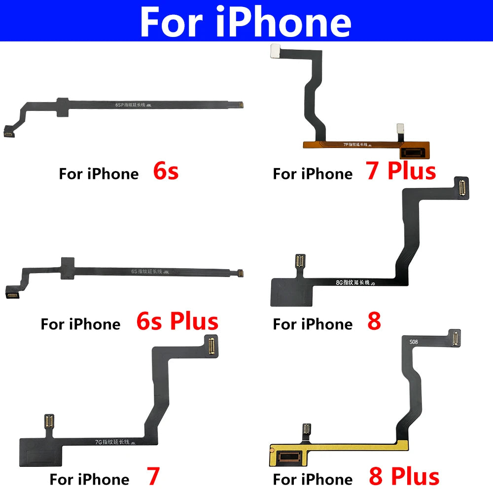 New For iPhone 6 6S 7 8 Plus Home Touch ID Return Fingerprint Button Motherboard Connection Connector Flex Cable iPhone phone repair parts