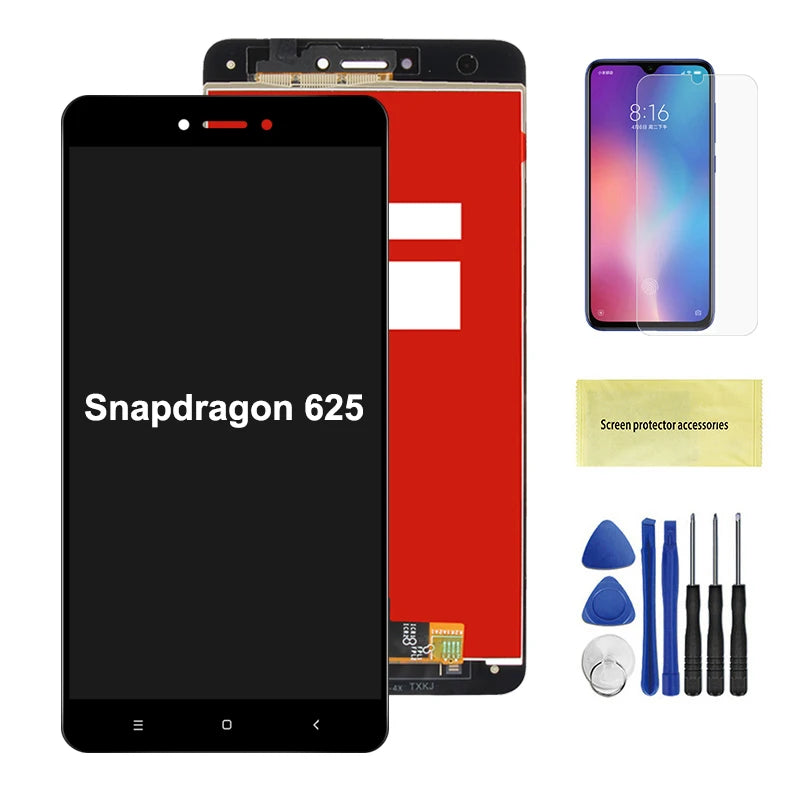 Screen for Xiaomi Redmi Note 4/ Redmi Note 4X Global Snapdragon 625 Lcd Display Touch Screen Assembly for Redmi Note 4 2016100 Xiaomi phone repair parts