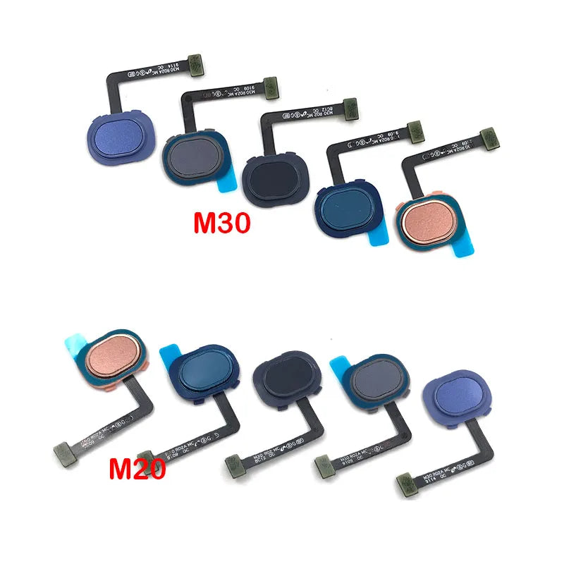 New Fingerprint Sensor For Samsung M20 M205F M30 M305F Home Menu Button Flex Cable Repair Parts Samsung phone repair parts