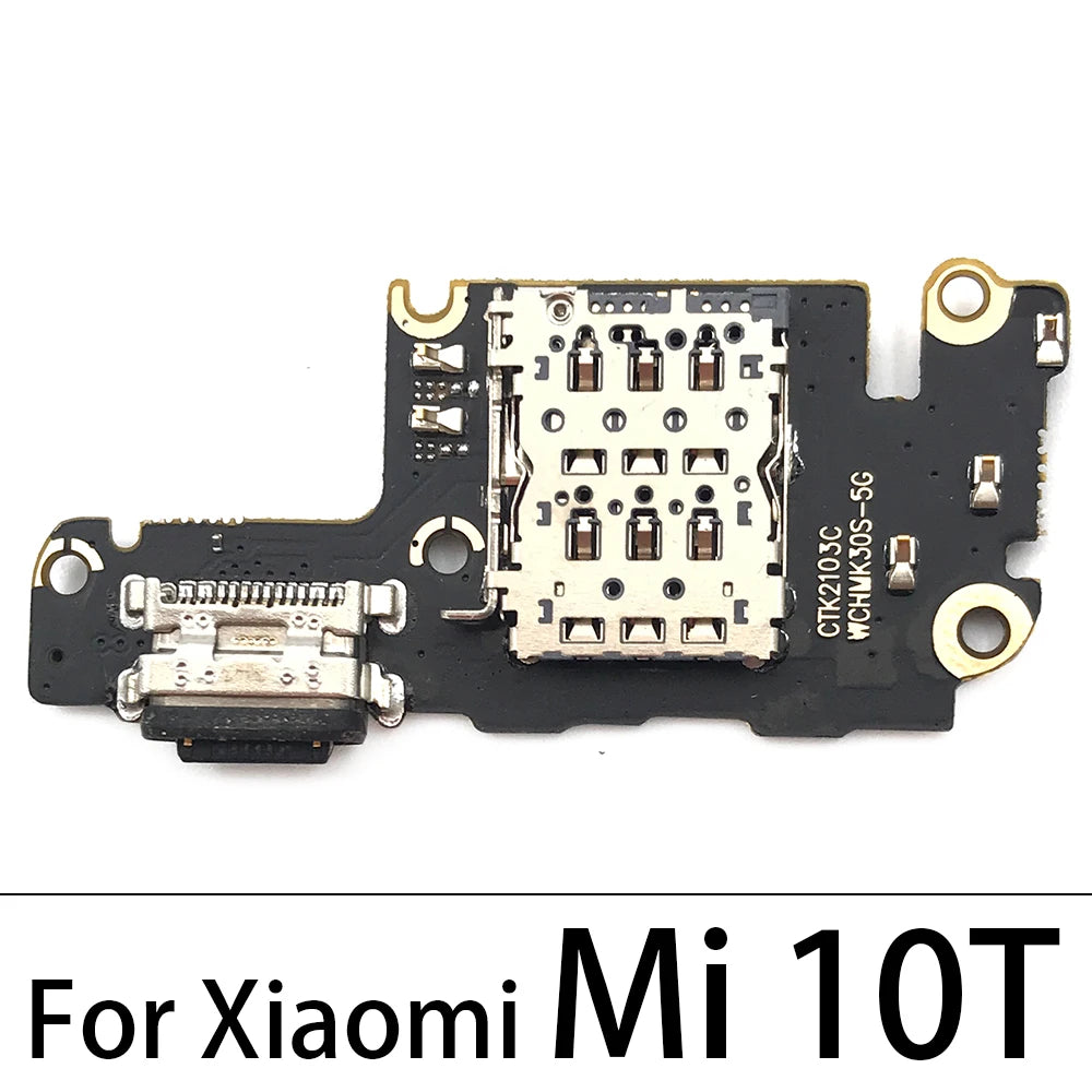 New USB Charging Port Board Flex Cable Connector Parts For Xiaomi Mi 8 9 9T 10T 10 11 12 Lite Pro Microphone Module  Xiaomi  Xiao mi phone repair parts