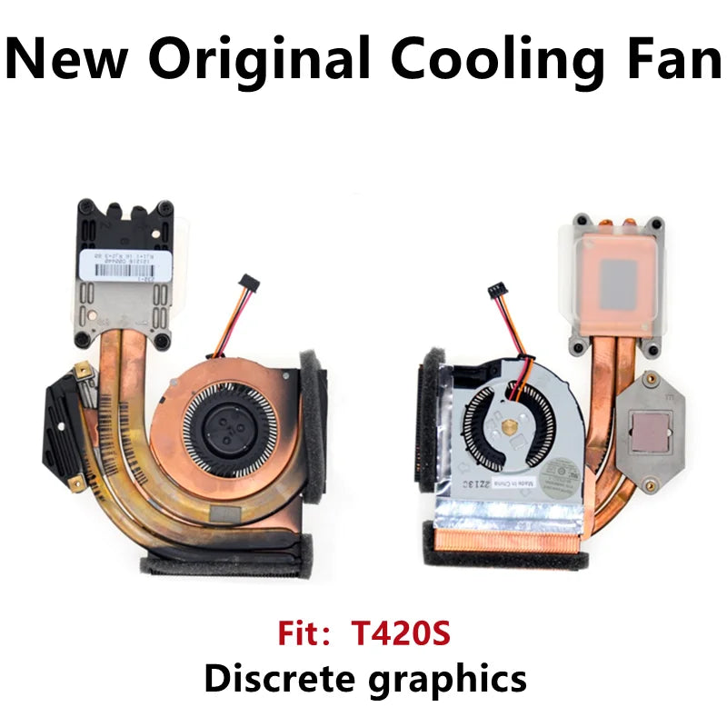 New Original For Laptop Lenovo Thinkpad T420S Cooling Fan CPU Heatsink Radiator 04W0416 04W0417 Lenovo laptop repair parts