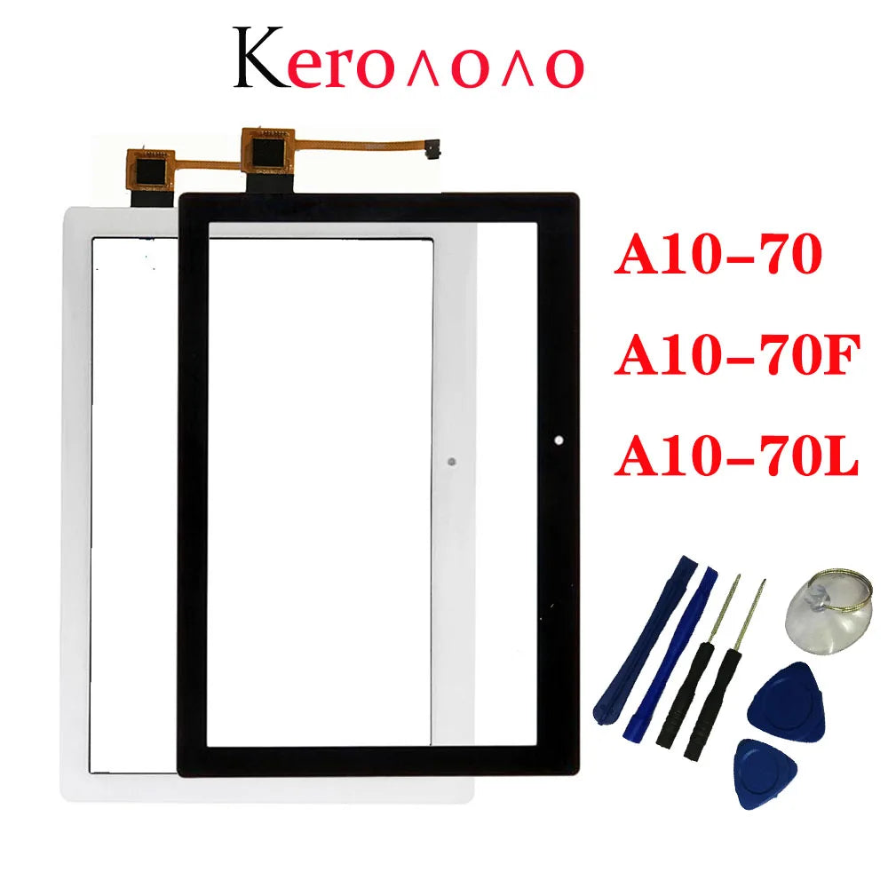 Tablet Touch Screen For Lenovo Tab 2 A10-70  A10-70F  A10-70L  Digitizer Panel Sensor Outer Glass Tablet PC Replacement Parts Lenovo phone repair parts