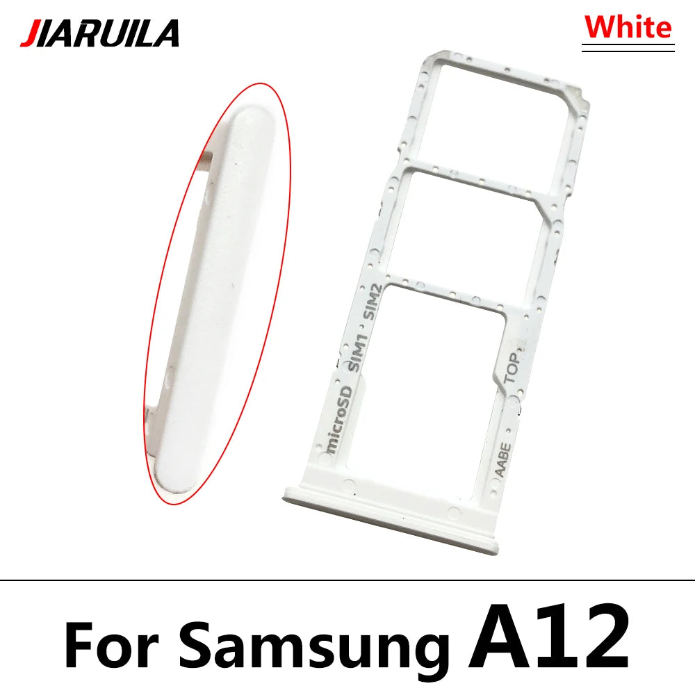10Pcs/Lot,  For Samsung A12 A125F A31 A315F A51 A515F A71 A715F SIM Card Tray Slot Holder Replacement Parts Dual Samsung phone repair parts