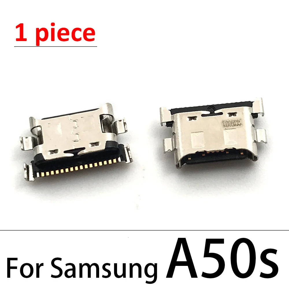 100Pcs Charger USB Charging Port Dock Connector For Samsung A20 A30 A50 A70 A51 A21s A01 A30s A20s A50s A11 A21 A31 A52 A02s A32 Samsung phone repair parts