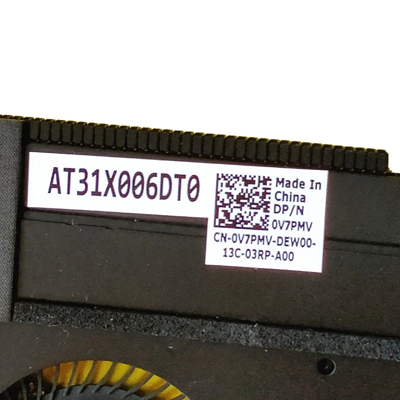 New Original LAPTOP CPU Cooling Fan With Heatsink FOR Dell XPS13 9305 0V7PMV Dell laptop repair parts