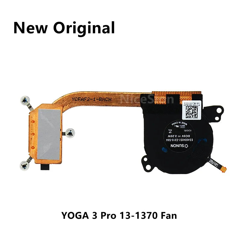 New Original For Laptop Lenovo YOGA 3 Pro 13-1370 CPU Cooling Fan Heatsink Radiator Lenovo laptop repair parts