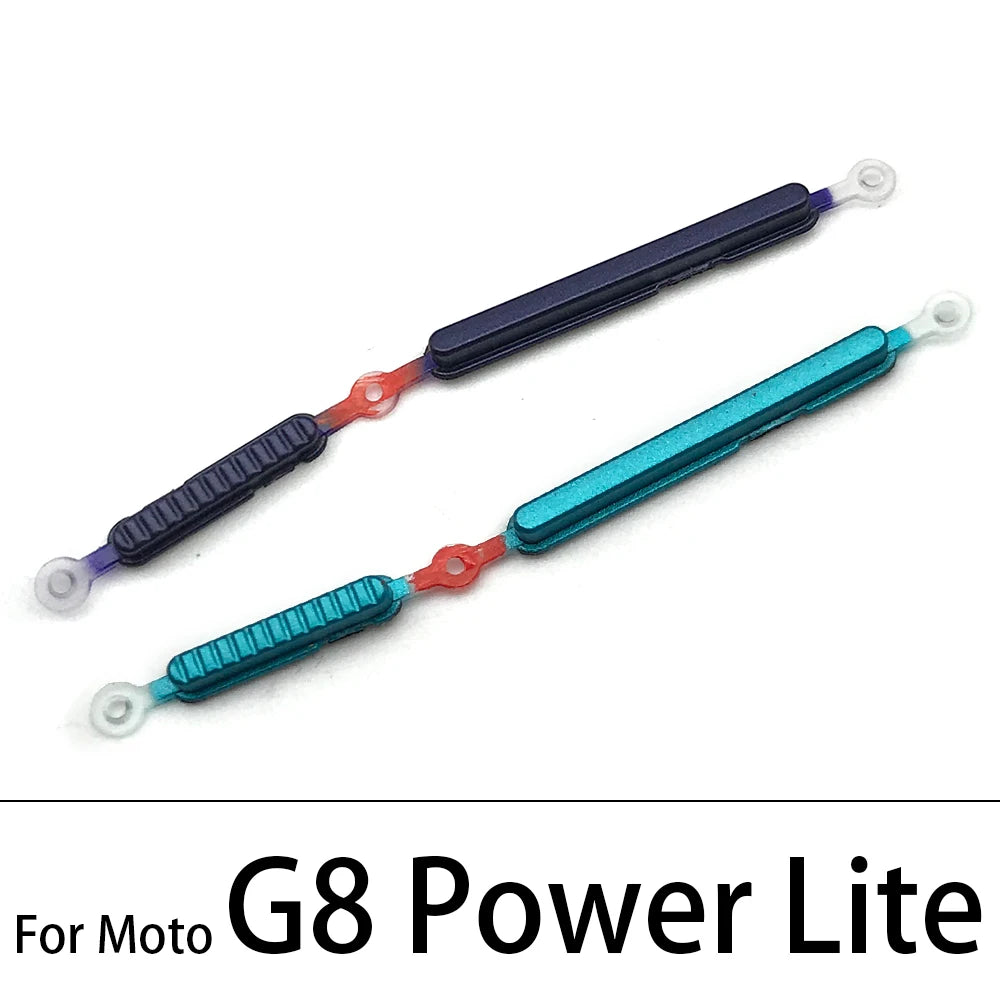 New Side Volume Button Power ON / OFF Buttton Key Set For Motorola Moto G9 G8 G7 Play Plus Power Lite Replacement Parts Motorola phone repair parts