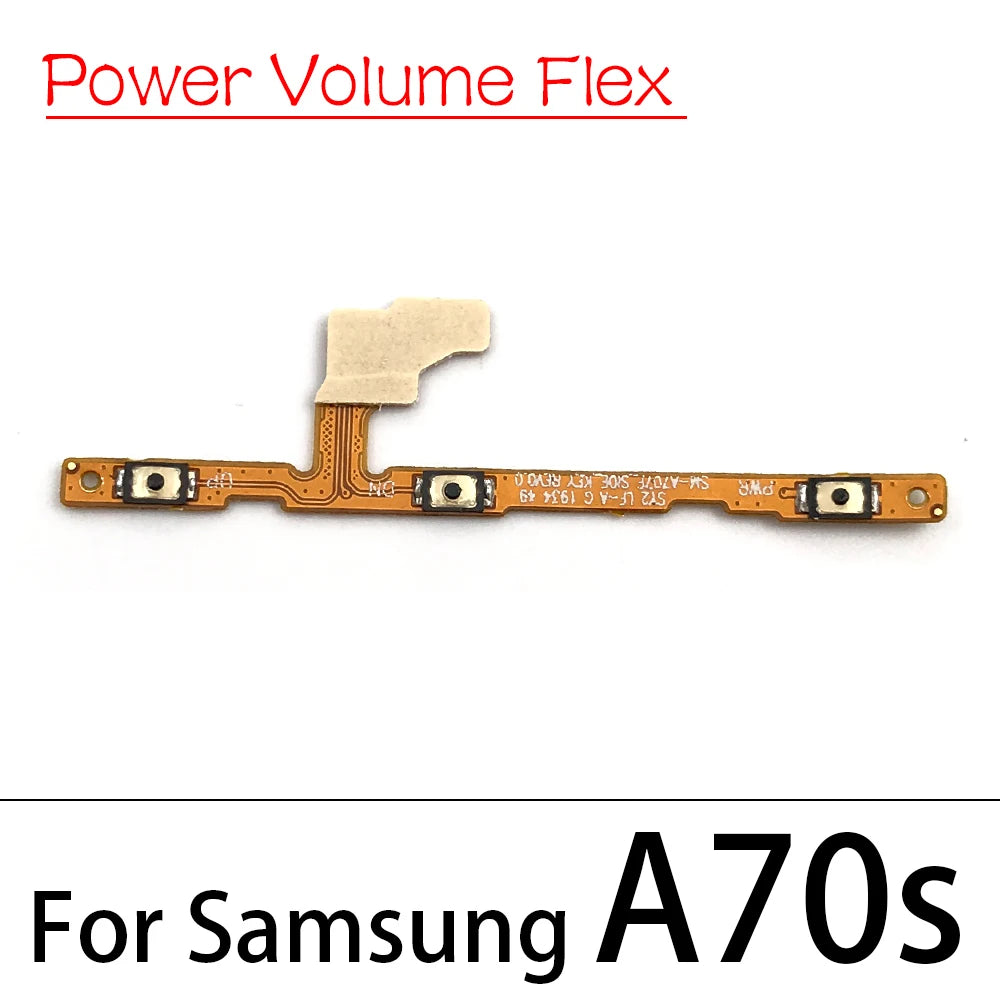 50Pcs，Volume Power On Off Button Key Flex For Samsung A10 A20 A30 A40 A50 A70 A01 A11 A10s A20s A21s A30s A51 A31 A71 A50s Samsung phone repair parts
