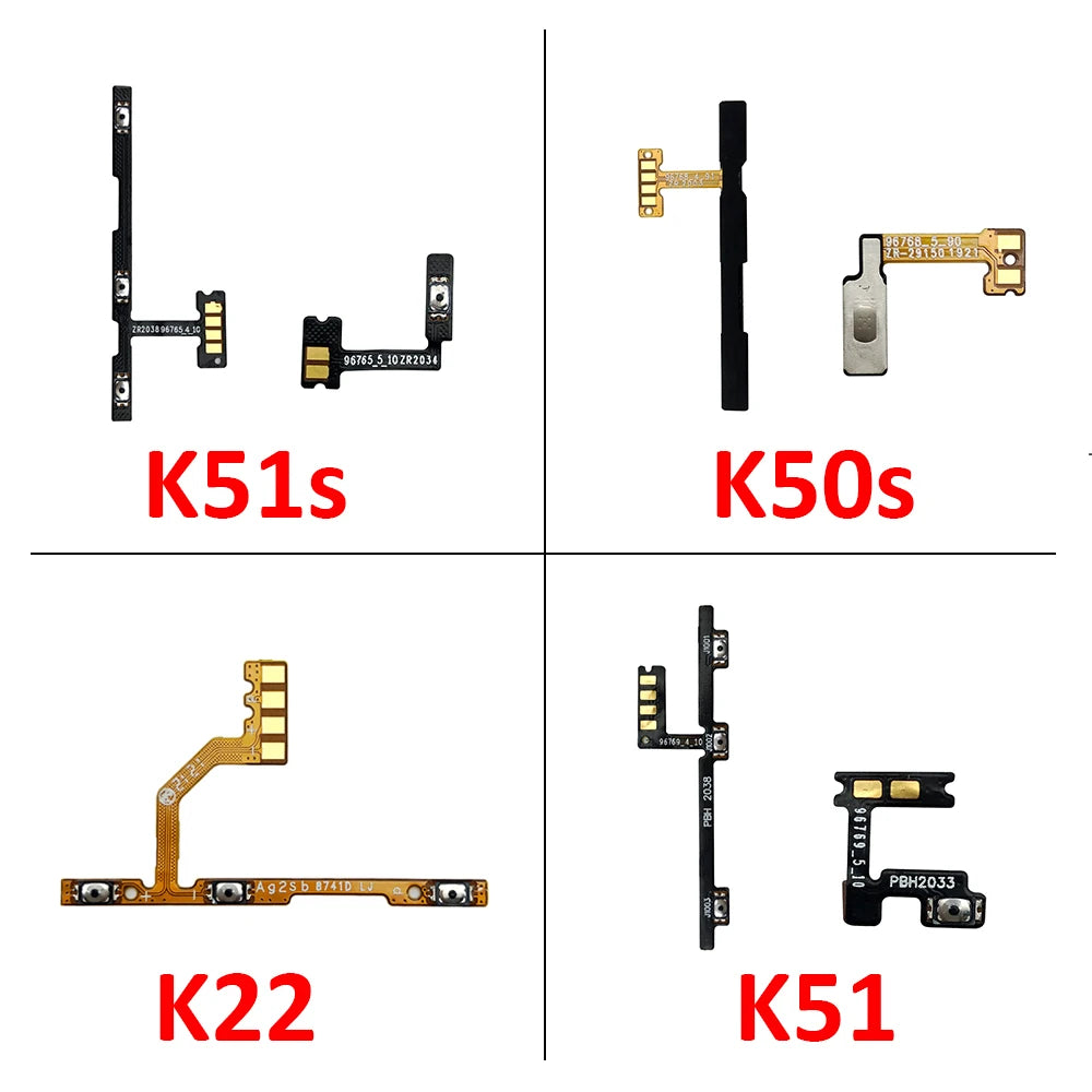 Power Flex Cable ON OFF Switch Button Flex Cable For LG K22 K50s k51 k51s K40 K40s K41s K61 K42 K52 K62 K12 Plus Replacement   LG phone repair parts