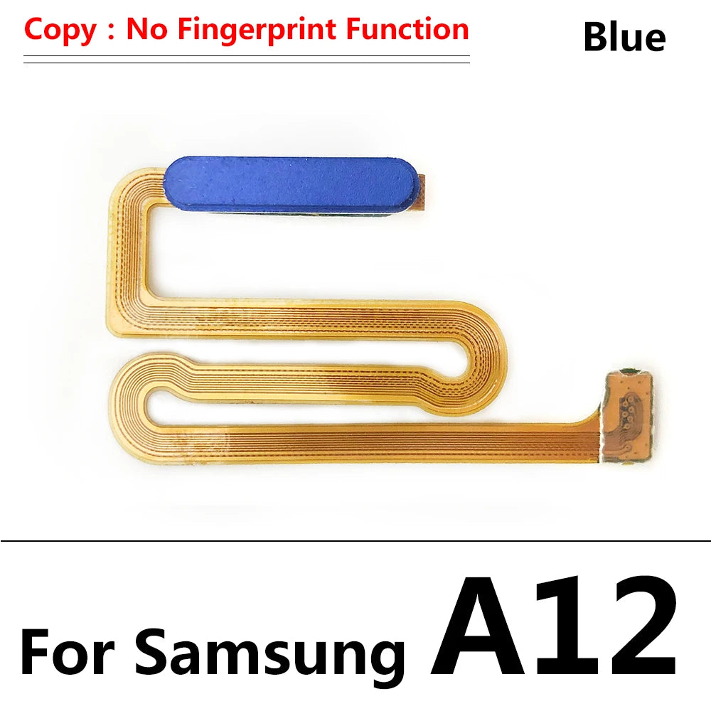 New For Samsung A12 A125 A125F Home Button Fingerprint Sensor Flex With Power Key Button Flex Cable Samsung phone repair parts