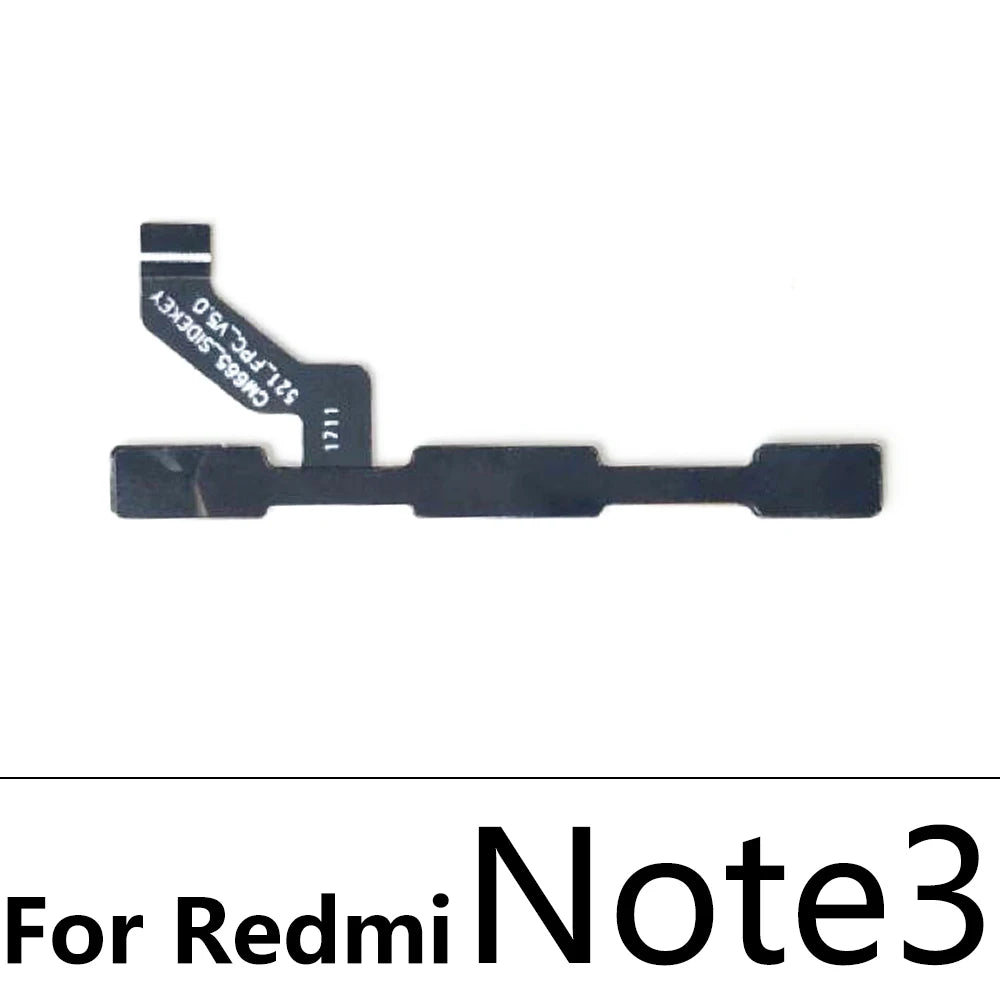 Volume Button Power Switch On Off Button Flex Cable For Xiaomi Redmi Note 3 4 4X 5 5A 6 7 8 8T 9 9T 10 Pro 9s 5G Power Key Xiaomi  Xiao mi phone repair parts