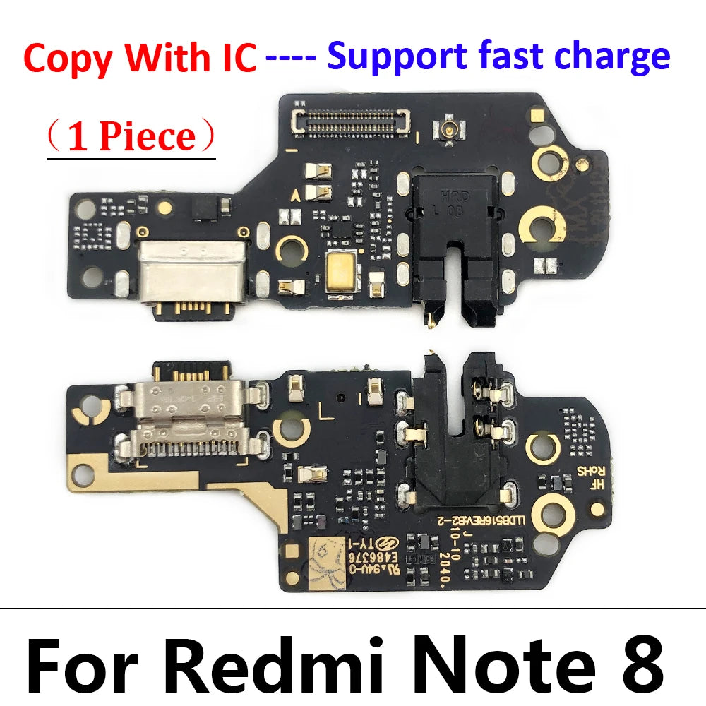 10Pcs USB Charge Port Dock Connector Charging Board Flex Cable For Xiaomi Poco X3 Pro M3 Redmi Note 7 8 8T 9S 9 10 10s Pro 9C 9A  Xiaomi  Xiao mi phone repair parts