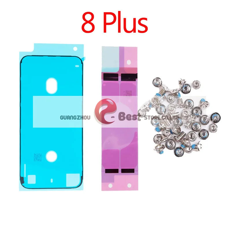 3pcs/set Full screw for iPhone 6S 7 8 Plus X XR XS MAX Battery Adhesive  Strips + LCD Display Waterproof Bezel Seal Adhesive Sti iPhone phone repair parts
