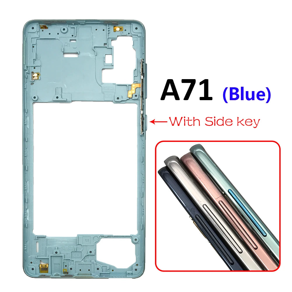 New Middle Frame Housing Case Cover For Samsung A51 A515 A515F A71 A715 A715F Replacement Parts Samsung phone repair parts