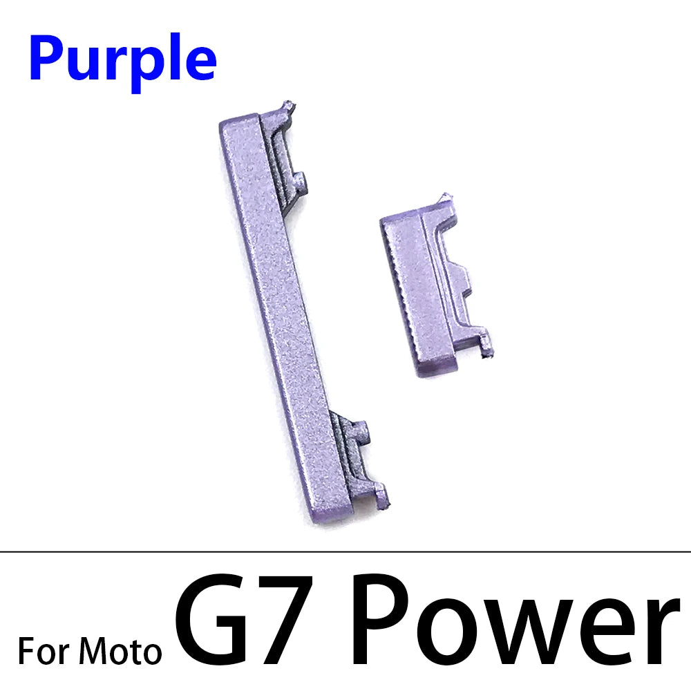 10Pcs Power Button Volume Side Key For Motorola For Moto G5 G7 G6 G8 G9 Plus Play Power Motorola phone repair parts