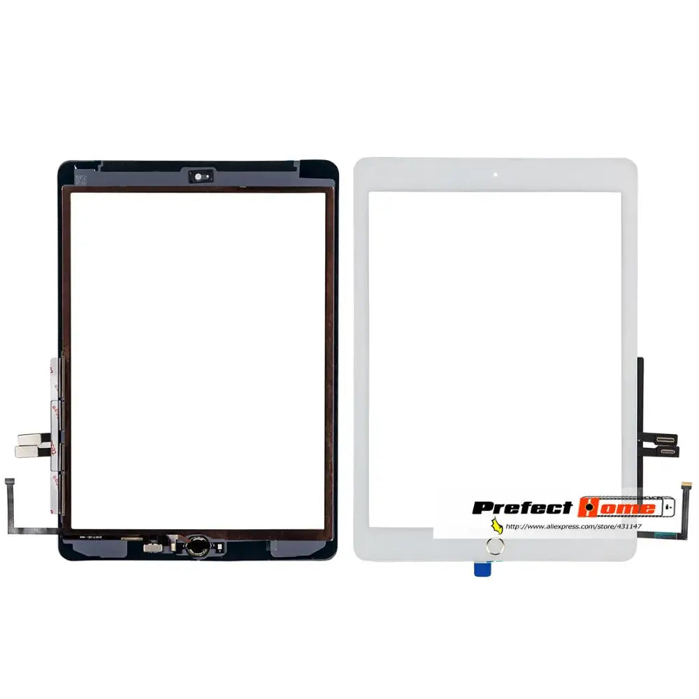 For iPad 6th 2018 A1893 A1954  Touch Screen Glass Assembly Replacement + Home Button+Opening Tools+Tempered Glass iPad tablet repair parts
