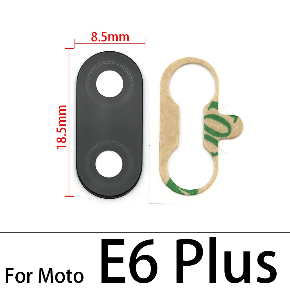 Back Rear Camera Glass Lens For Moto E4 E7 E6 E6s E5 E7i Plus Play Power E20 E30 E40 E22 E32 E13 E22i With Adhesive Motorola phone repair parts