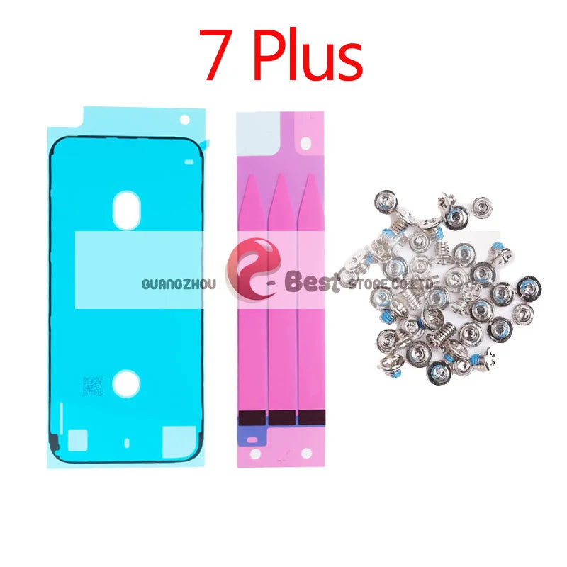 3pcs/set Full screw for iPhone 6S 7 8 Plus X XR XS MAX Battery Adhesive  Strips + LCD Display Waterproof Bezel Seal Adhesive Sti iPhone phone repair parts