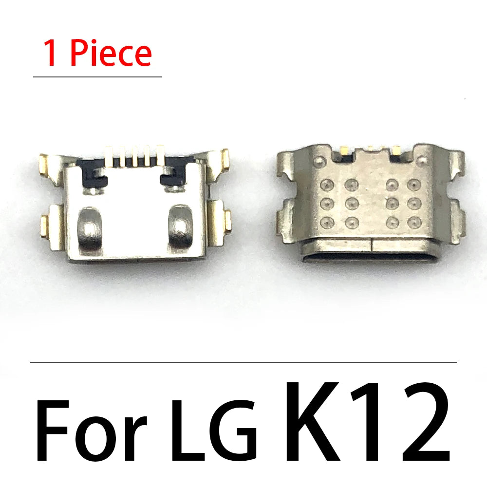 2Pcs, Charger Charging Connector USB Port Dock Connector For LG K9 K11 K4 K8 K12 Plus K50 K50s K41s K51 K51s k42 K52 K10 2017   LG phone repair parts