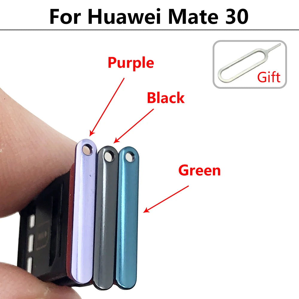 For Huawei Mate 20 Lite 30 Pro X 20X Micro Nano SIM Card Holder Tray Slot Holder Adapter Socket Huawei phone repair parts