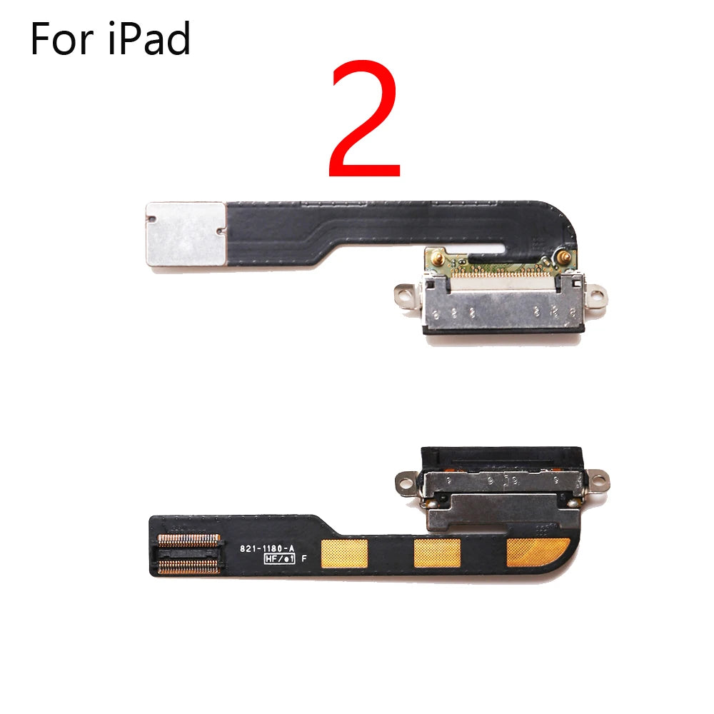 USB Charger Connector Port Plug Flex Cable For iPad 2 3 4 5 6 7 8 air Pro 9.7 10. 5 Power Charging Dock Port Flex Repair Parts  iPad repair parts