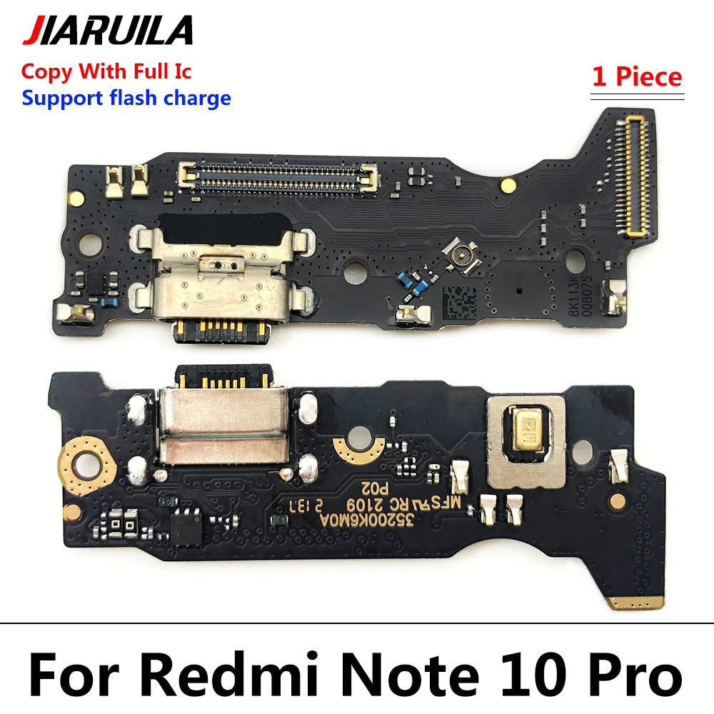 USB Charger Charging Board Dock Port Connector Flex Cable For Xiaomi Redmi Note 7 8 8T 9S 9 9T 10 10s Pro 4G 5G  Xiaomi  Xiao mi phone repair parts