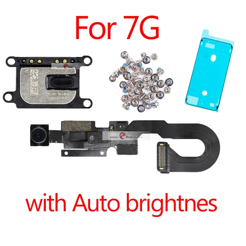 1pcs New Proximity Sensor Light Flex Cable For iPhone 7 8 Plus 5.5 Front Camera  with screws earpiece Assembly iPhone phone repair parts