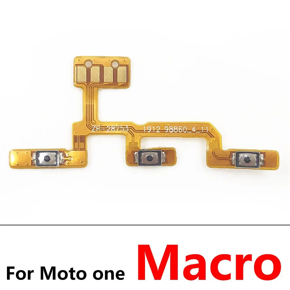 Power Volume Flex For Motorola For Moto One Zoom Hyper Vision Action Macro Fusion Plus / One 5G Power Button Flex Cable Motorola phone repair parts
