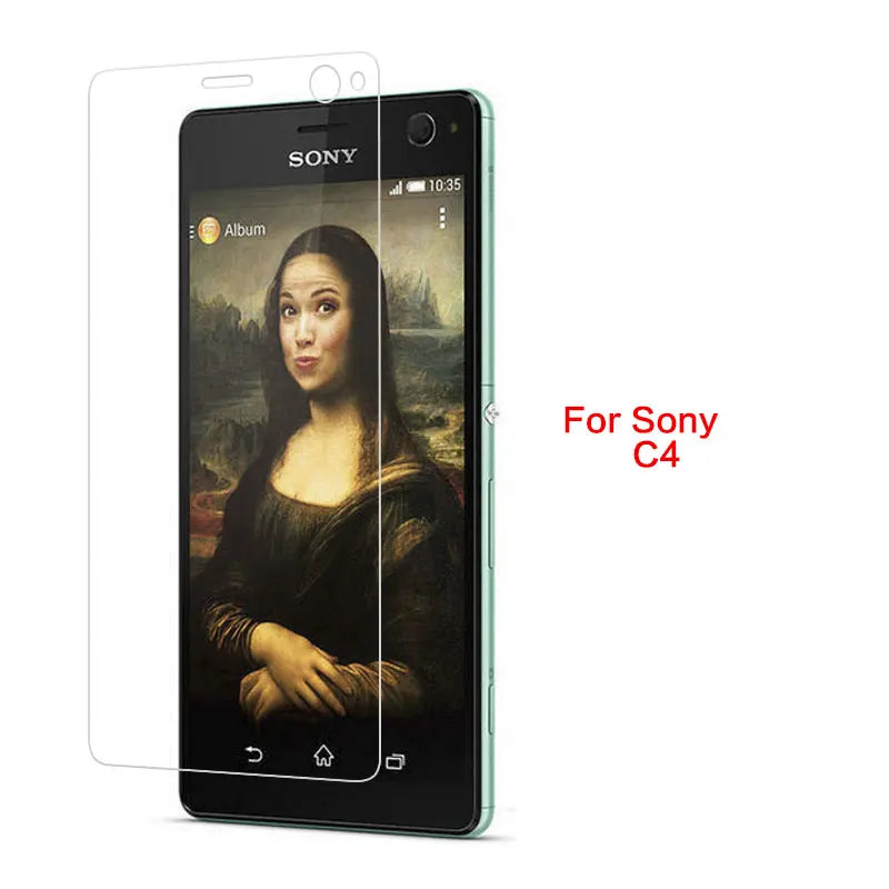 Tempered Glass Film For Sony T2 T3 C3 C4 C5 E1 E3 E4 E4G E5 X/XP XZ Premuium Screen Protector Front Clear Glass Film + Cloth Sony phone repair parts