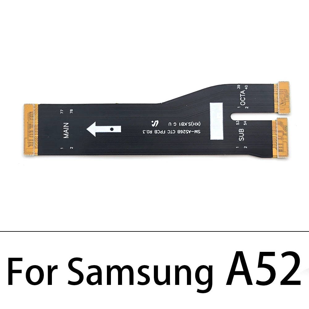 50Pcs, Main Board Connector Mainboard Flex Cable For Samsung A32 A52 A22 A72 A53 A33 A73 A24 A34 A54 A15 A25 A35 A55 4G 5G Samsung phone repair parts