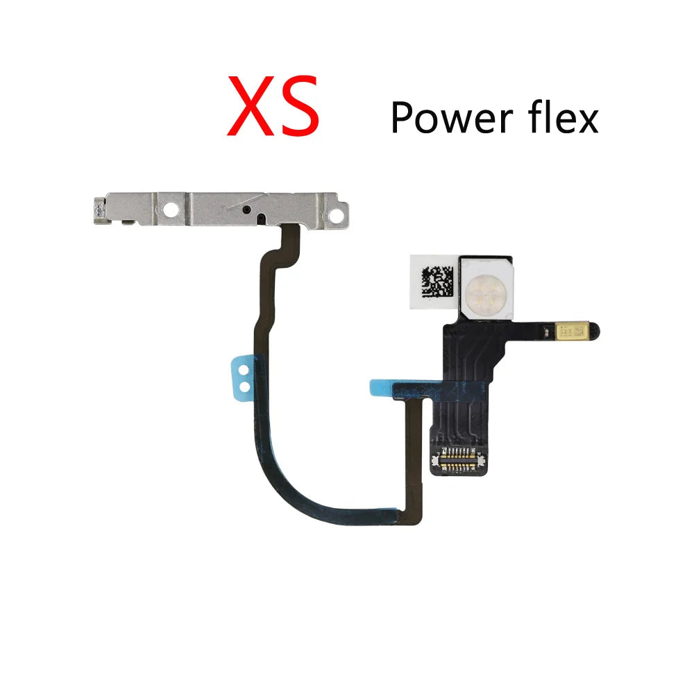 Power & Volume Buttons Key Switch Flex Cable With Metal Material For Iphone 11 12 Pro Max 12 mini X XS Max Replacement Parts iPhone phone repair parts