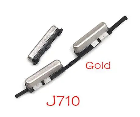 50Pcs/Lot, SIde Volume Button + Power ON / OFF Buttton Key Set For Samsung S7 Edge J5 J7 2016 Metal J510 J710 / J5 J7 2018 Pro J Samsung phone repair parts
