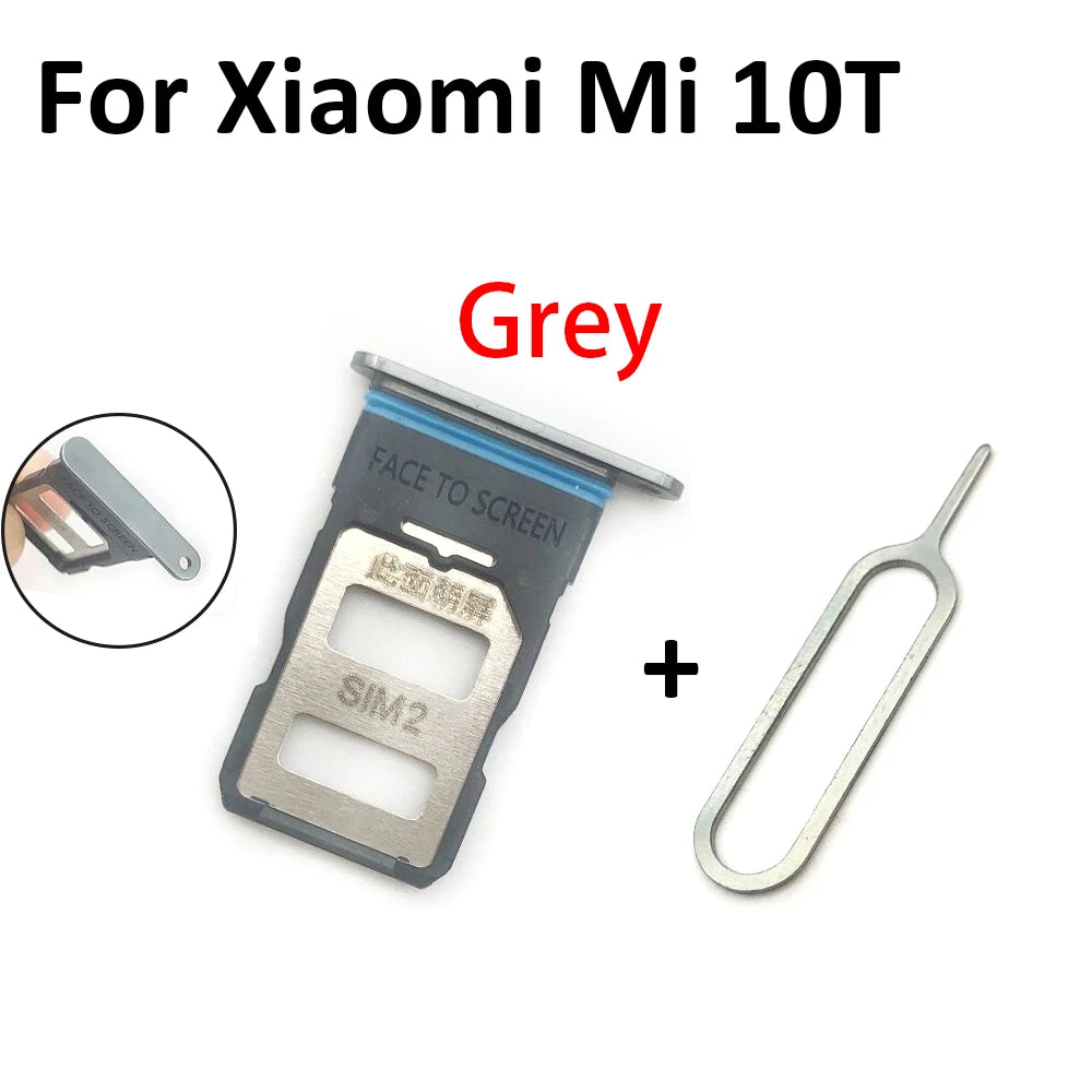 New For Xiaomi Redmi K20 K20 Pro For Xiaomi Mi 9T SIM Card Tray Slot Holder For Xiaomi Mi 10 Mi10 Pro 10T Lite Poco X3 Xiaomi  Xiao mi phone repair parts