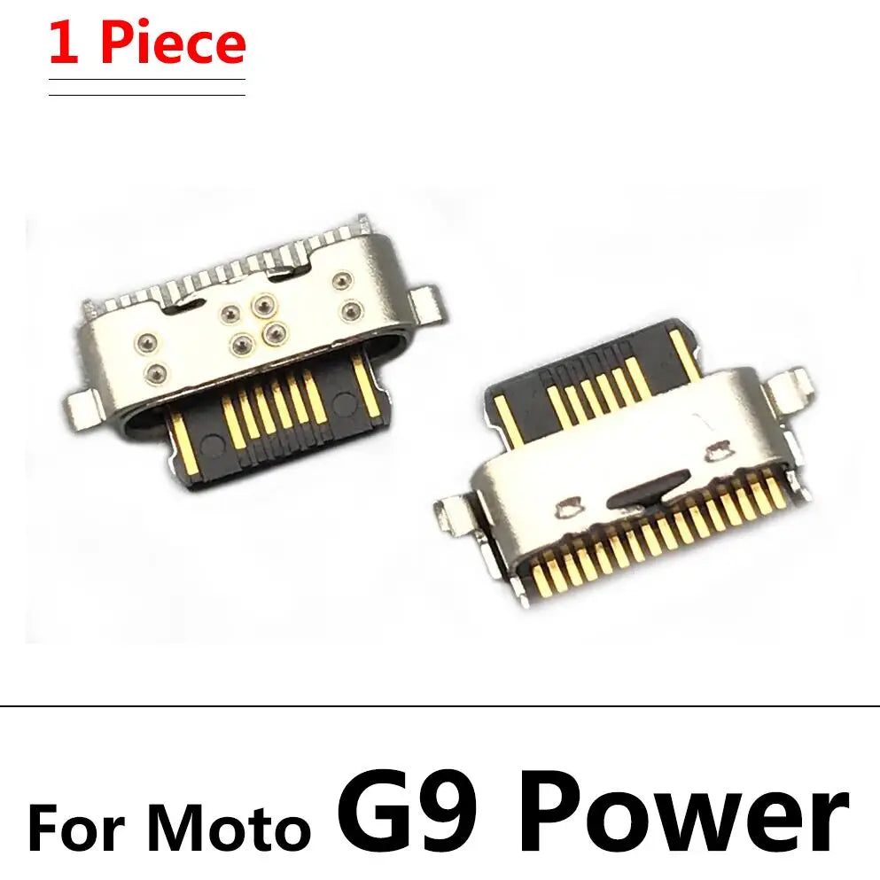 10Pcs USB Charging Port Connector Charge Jack Socket Plug Dock For Motorola Moto G9 G5 G5S G6 G7 Plus G8 Power Play Plus Lite Motorola phone repair parts