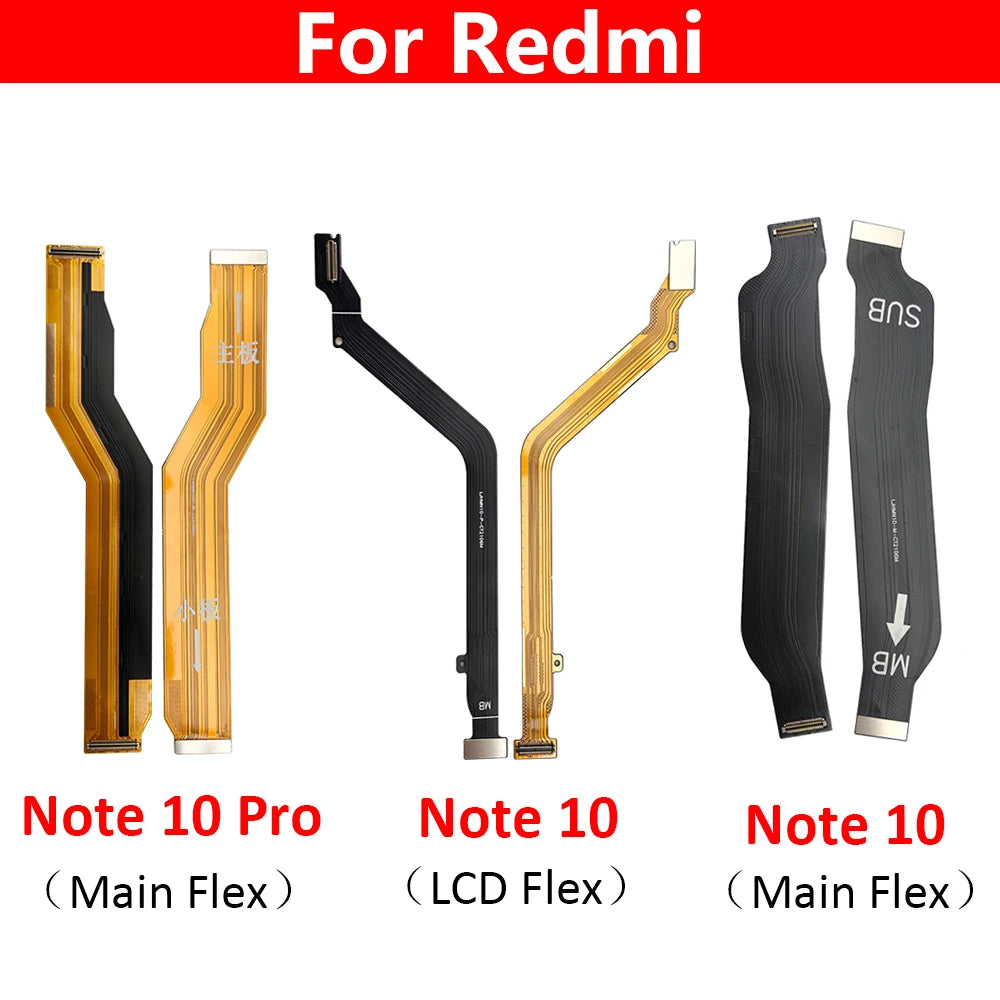 New Main Flex Cable For Redmi Note 10 Pro Connect Mainboard Motherboard To LCD Screen Ribbon Replacement Parts Redmi phone repair parts