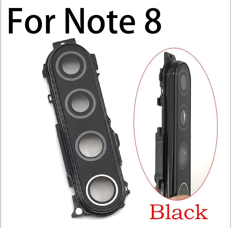 New For Xiaomi Redmi Note 8 / Note 8 Pro Back Rear Camera Glass Lens Frame Cover With Adhensive Xiaomi  Xiao mi phone repair parts
