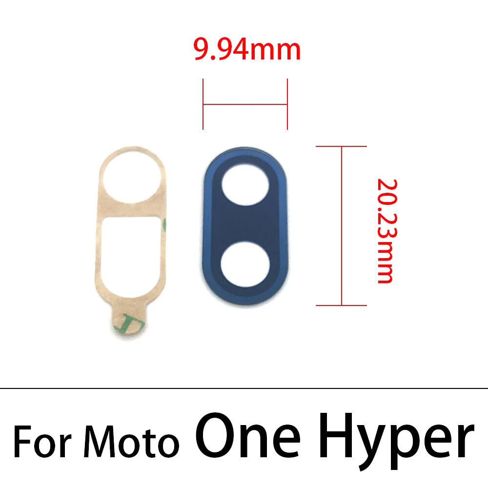 10Pcs,  Camera Glass Lens Back Rear Camera Glass Lens For Motorola Moto One Hyper Fusion Plus Action Vision With Adhesive Motorola phone repair parts