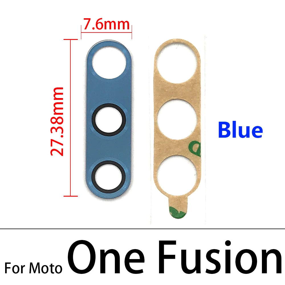 10Pcs,  Camera Glass Lens Back Rear Camera Glass Lens For Motorola Moto One Hyper Fusion Plus Action Vision With Adhesive Motorola phone repair parts