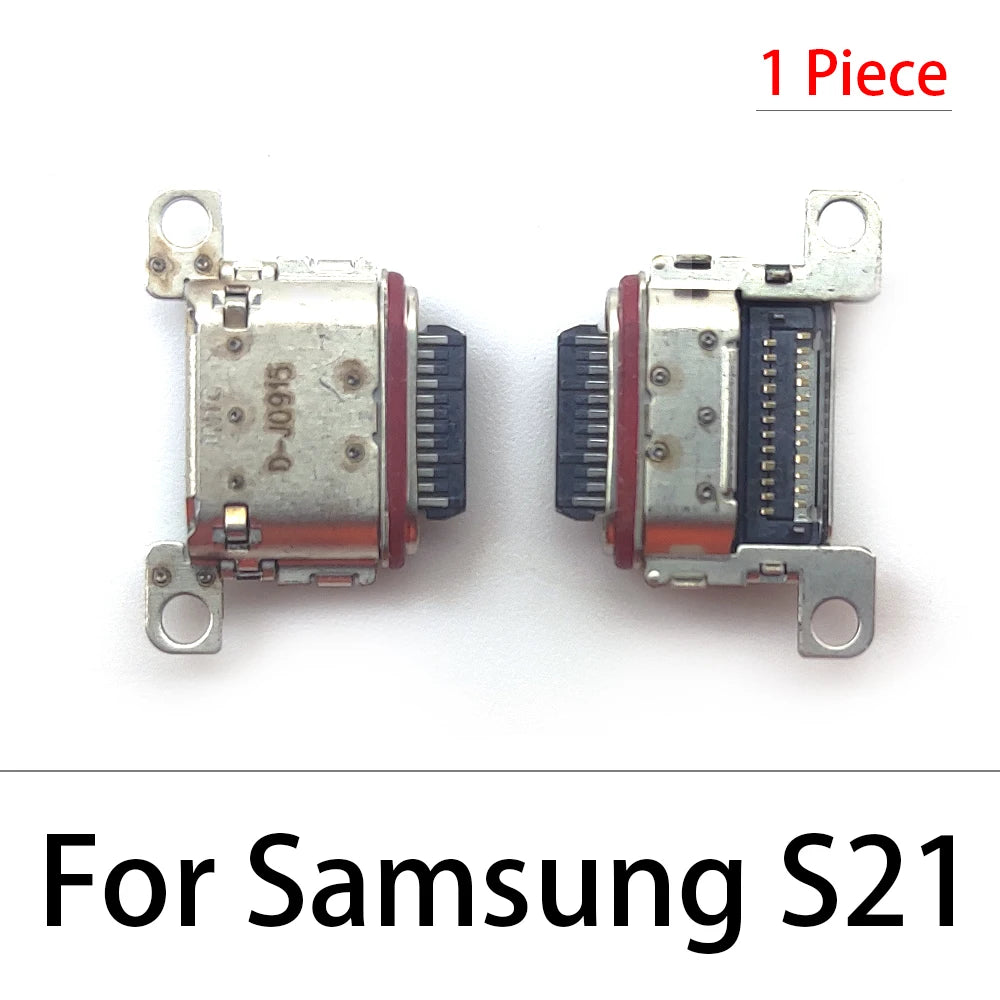 50Pcs,  New Charger Charging Connector USB Port Dock Connector Plug For Samsung S20 S21 S22 S23 S24 S25 Plus Ultra Fe Samsung phone repair parts