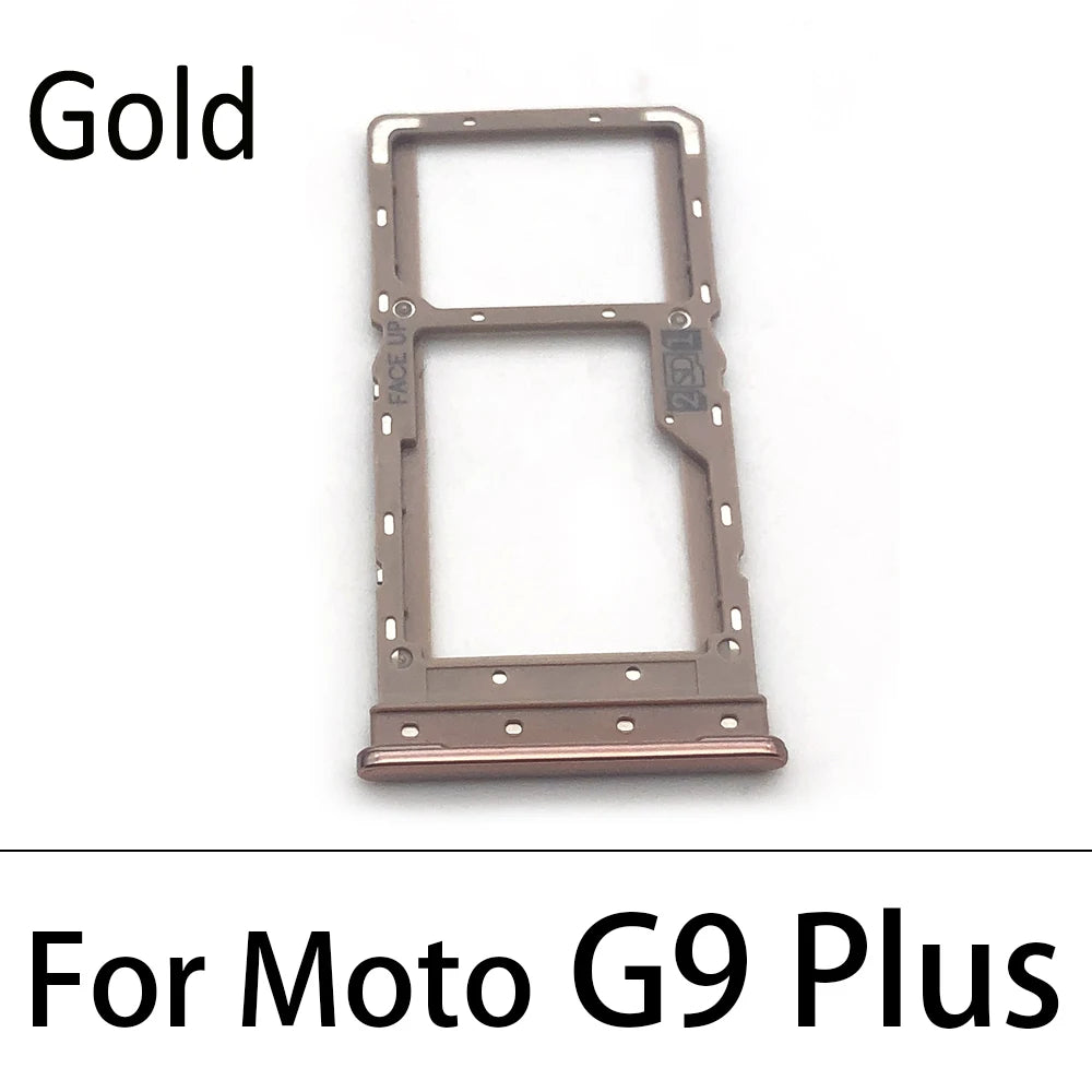 New SiM Tray For Motorola Moto G7 G8 G9 Play Plus Power Lite SIM Card Slot SD Card Tray Holder Adapter Motorola phone repair parts