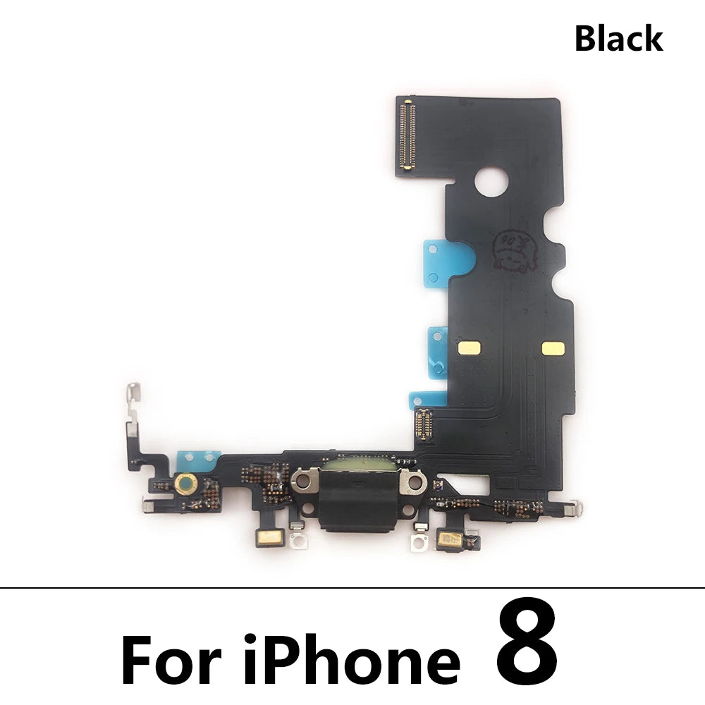 10Pcs/Lot, USB Micro Charger Charging Port Dock Connector Microphone Board Flex Cable For Iphone 6 6G 6S 7 7G 8 8G Plus iPhone phone repair parts