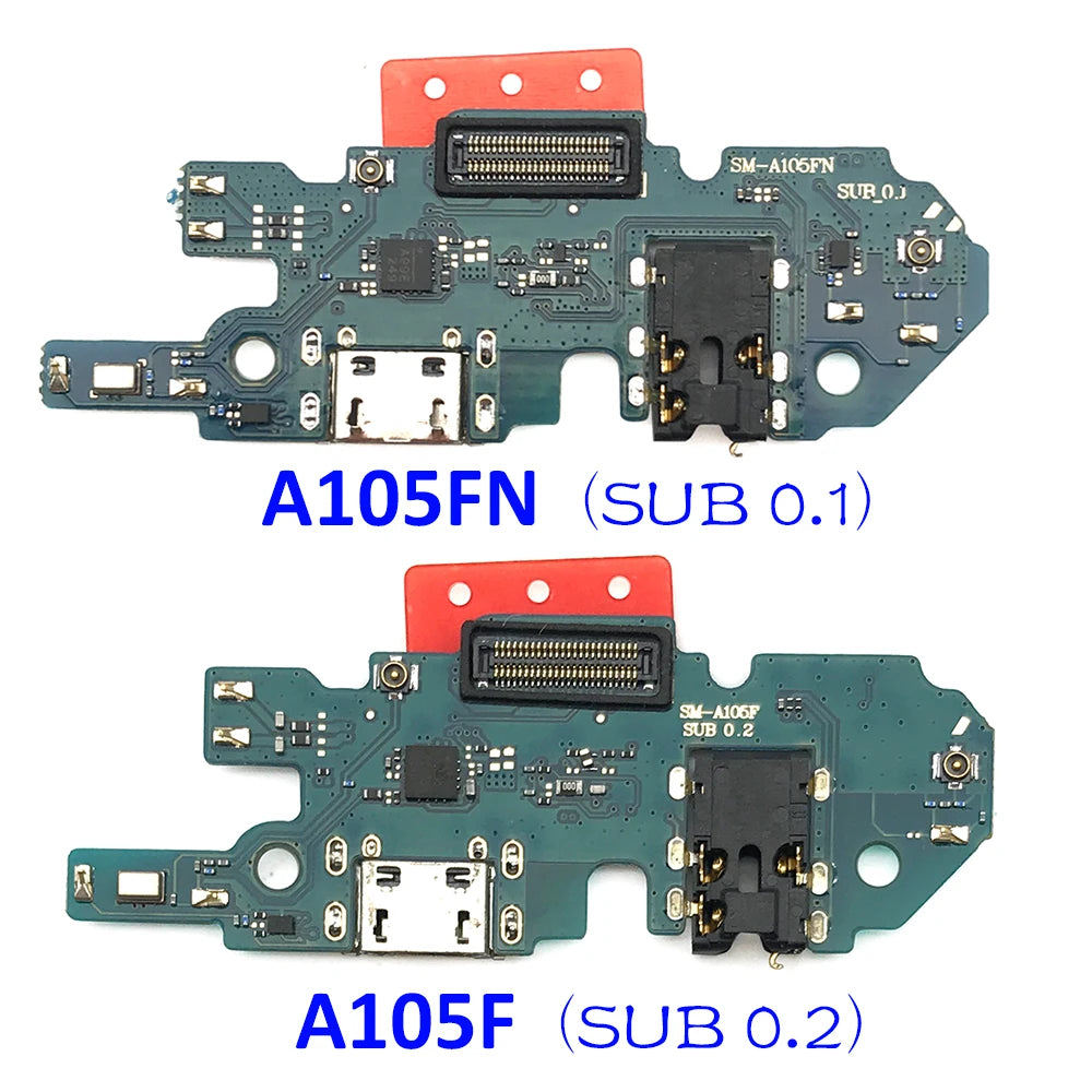New Charger Board PCB Flex For Samsung A10 A105F A105FN USB Port Connector Dock Charging Ribbon Cable With Microphone