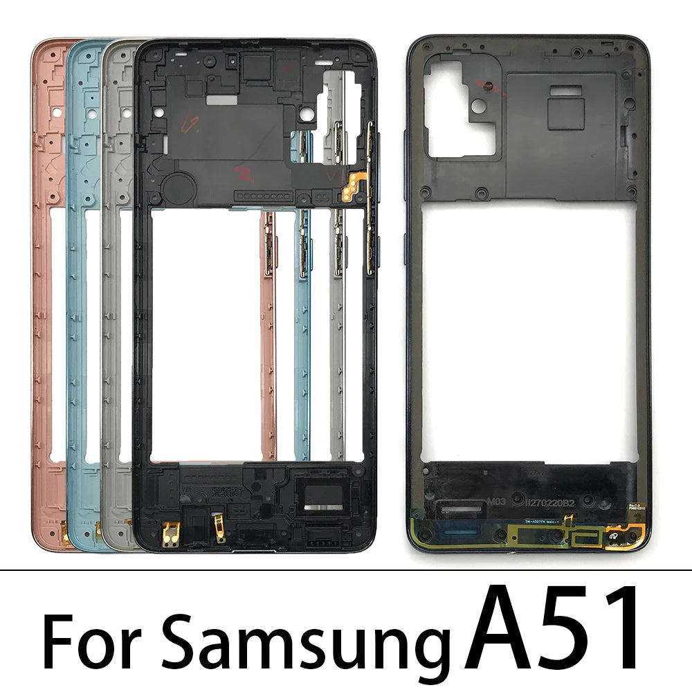 New Middle Frame Housing Case Cover For Samsung A51 A515 A515F A71 A715 A715F Replacement Parts Samsung phone repair parts