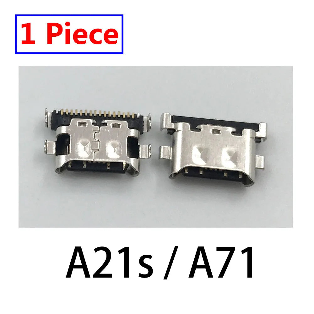 100Pcs Charger USB Charging Port Dock Connector For Samsung A20 A30 A50 A70 A51 A21s A01 A30s A20s A50s A11 A21 A31 A52 A02s A32 Samsung phone repair parts